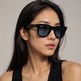 Kính mát Rayban Wayfarer Reverse RBR0502SF 667772 - Đen bóng, tròng xanh dương nhạt