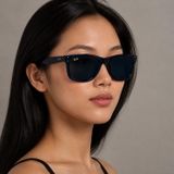 Kính mát Rayban Wayfarer Reverse RBR0502SF 67083A - Xanh navy trong suốt, tròng xanh dương đậm