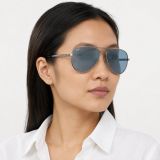 Kính mát Rayban Aviator Max RB3925 004/56 - Xám súng bóng, tròng xanh dương