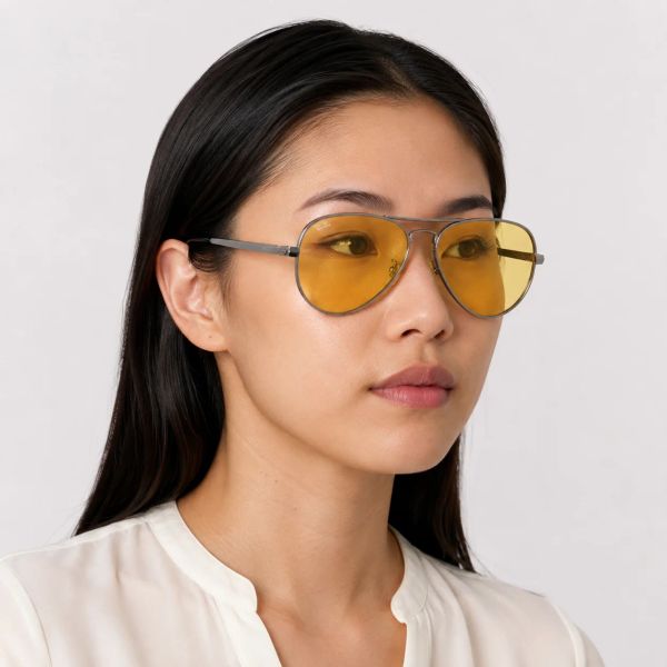 Kính mát Rayban Aviator Max RB3925 004/R6 - Xám súng bóng, tròng vàng