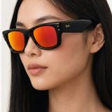 Kính mát Rayban A$AP Rocky Wayfarer Puffer RB4940 601/6Q trên nền trắng
