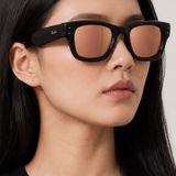 Kính mát Rayban A$AP Rocky Wayfarer Puffer RB4940 601/7J trên nền trắng