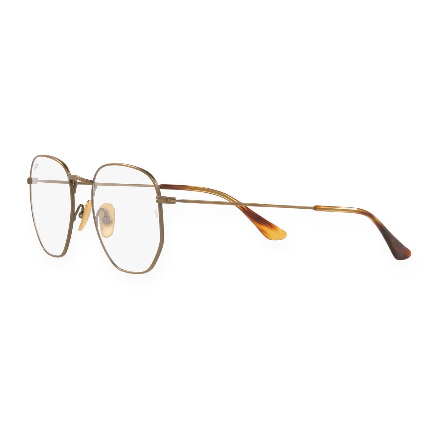 Gọng kính Rayban Hexagonal RX8148V 1222 - Vàng cổ bán bóng