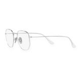 Gọng kính Rayban Hexagonal RX8148V 1224 - Bạc bóng