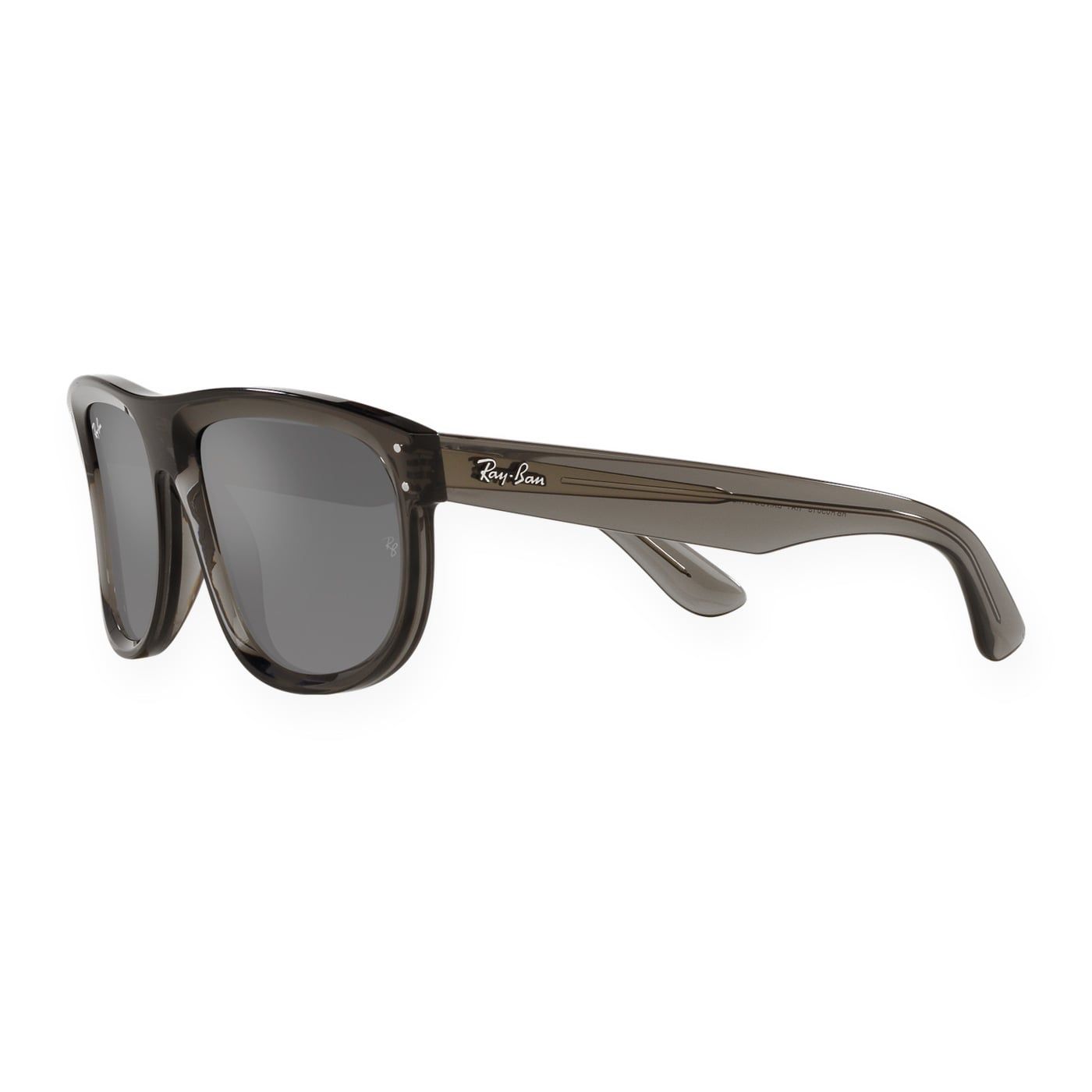 Kính mát Rayban Boyfriend Reverse RBR0501S 6707GS - Xám đậm trong suốt, tròng xám tráng gương bạc