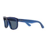 Kính mát Rayban Boyfriend Reverse RBR0501S 67083A - Xanh navy trong suốt, tròng xanh dương đậm