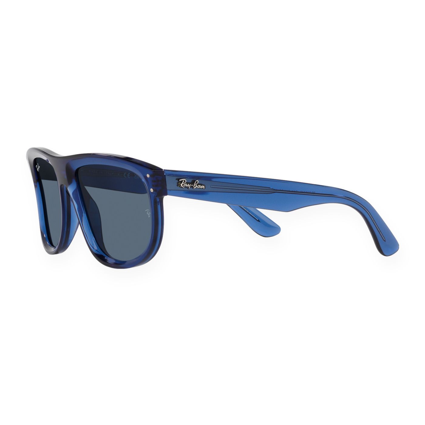 Kính mát Rayban Boyfriend Reverse RBR0501S 67083A - Xanh navy trong suốt, tròng xanh dương đậm