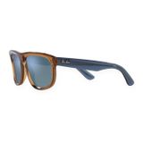 Kính mát Rayban Boyfriend Reverse RBR0501S 6711GA - Nâu caramel trong suốt, tròng xám đậm tráng gương xanh ngọc