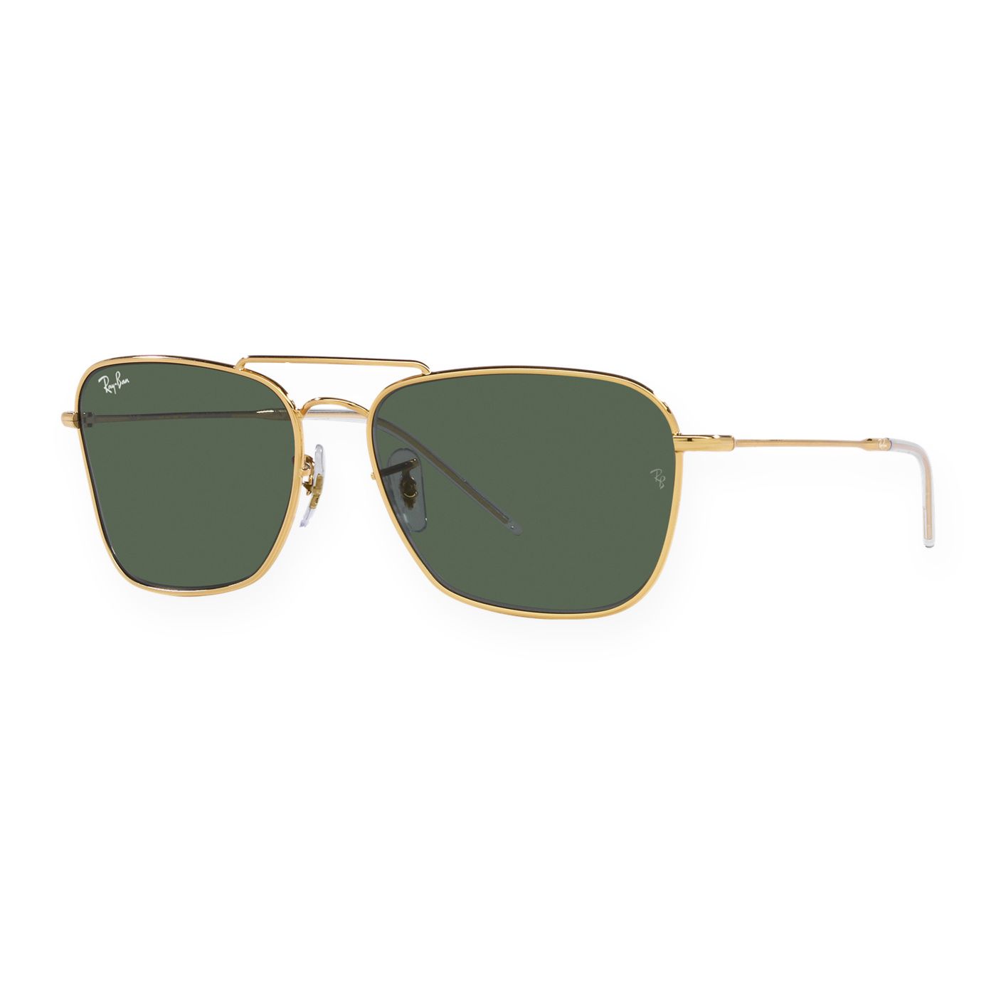 Kính mát Rayban Caravan Reverse RBR0102S 001/VR - Vàng Arista bóng, tròng xanh lá đậm G-15