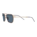 Kính mát Rayban Caravan Reverse RBR0102S 92023A - Vàng hồng bóng, tròng xanh dương đậm