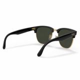 Kính mát Rayban Clubmaster Reverse RBR0504S 6677VR - Đen phối vàng Arista, tròng xanh lá đậm G-15