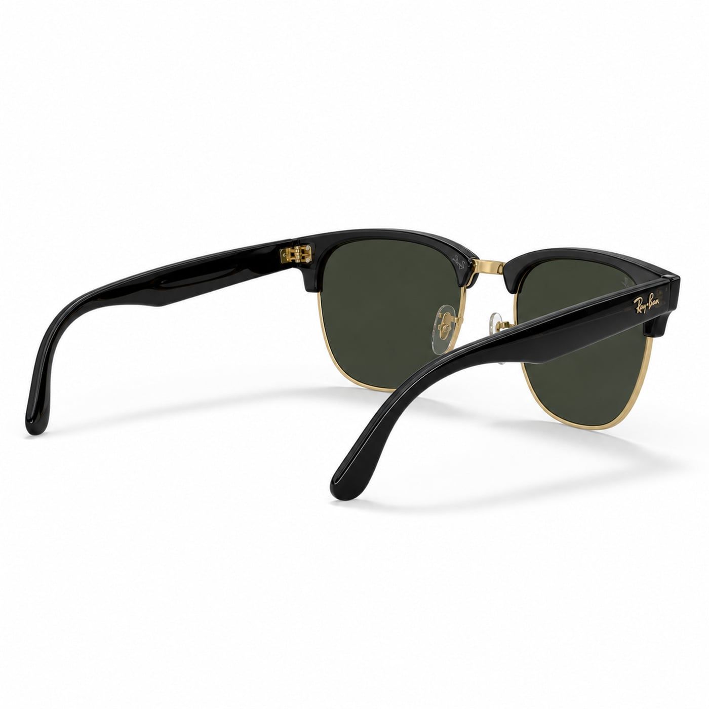 Kính mát Rayban Clubmaster Reverse RBR0504S 6677VR - Đen phối vàng Arista, tròng xanh lá đậm G-15
