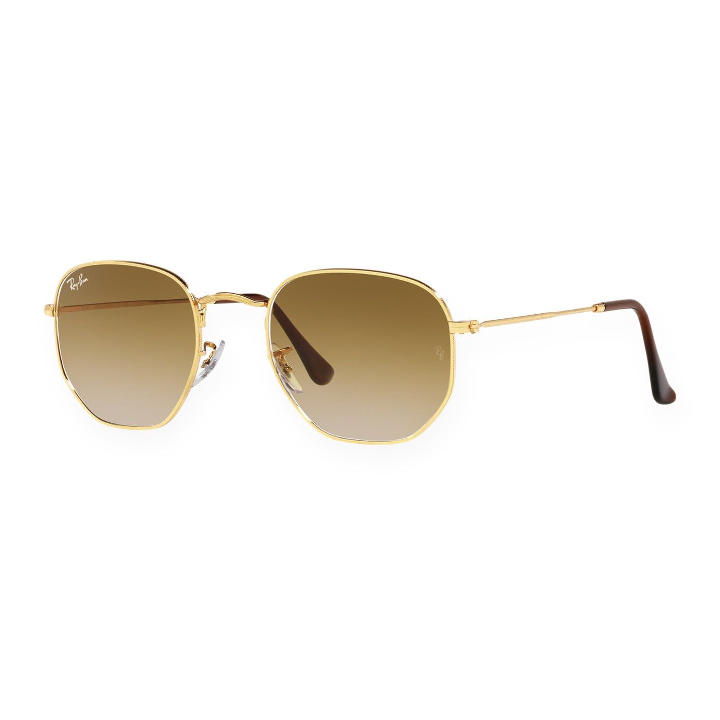 Kính mát Rayban Hexagonal RB3548 001/51 - Vàng Arista bóng, tròng trong chuyển nâu