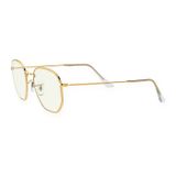 Kính mát Rayban Hexagonal RB3548 9196BF - Vàng Legend, tròng mẫu lọc ánh sáng xanh