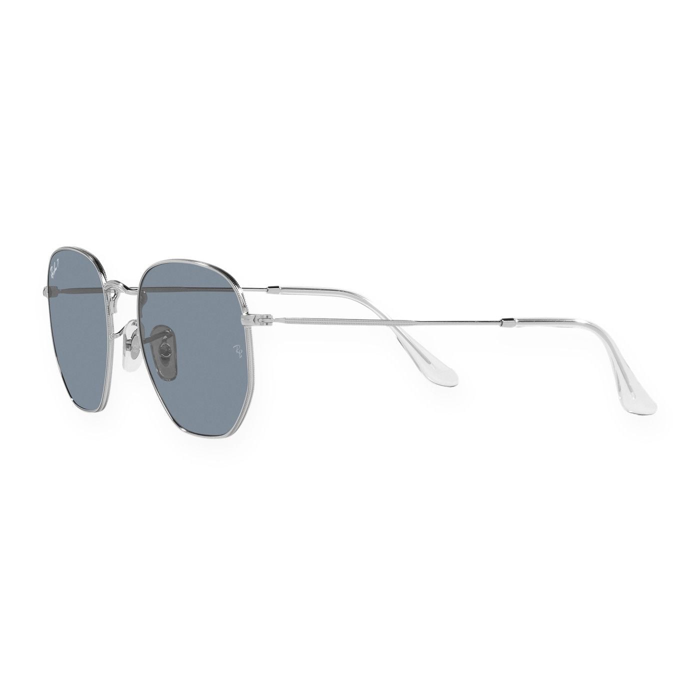 Kính mát Rayban Hexagonal RB3548N 003/02 - Bạc bóng, tròng xanh dương phân cực