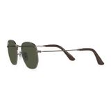 Kính mát Rayban Hexagonal RB3548N 004/31 - Xám gunmetal bóng, tròng xanh lá