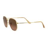 Kính mát Rayban Hexagonal RB3548N 912443 - Vàng Arista bóng, tròng nâu chuyển xám