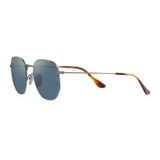 Kính mát Rayban Hexagonal RB8148 9208T0 - Xám gunmetal bán bóng, tròng xanh dương phân cực tráng gương vàng
