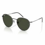 Kính mát Rayban Round Reverse RBR0103S 004/9A - Xám gunmetal bóng, tròng xanh lá đậm phân cực