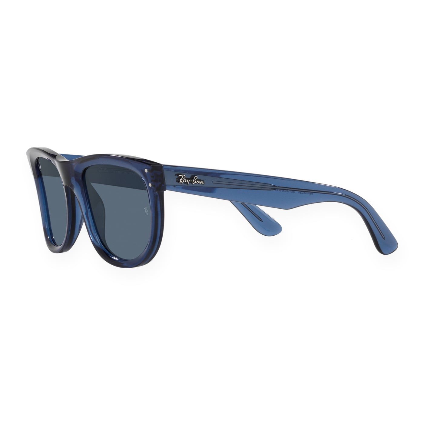 Kính mát Rayban Wayfarer Reverse RBR0502S 67083A - Xanh navy trong suốt, tròng xanh dương đậm