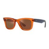 Kính mát Rayban Wayfarer Reverse RBR0502S 6712GM - Cam trong suốt, tròng xám đậm tráng gương đồng