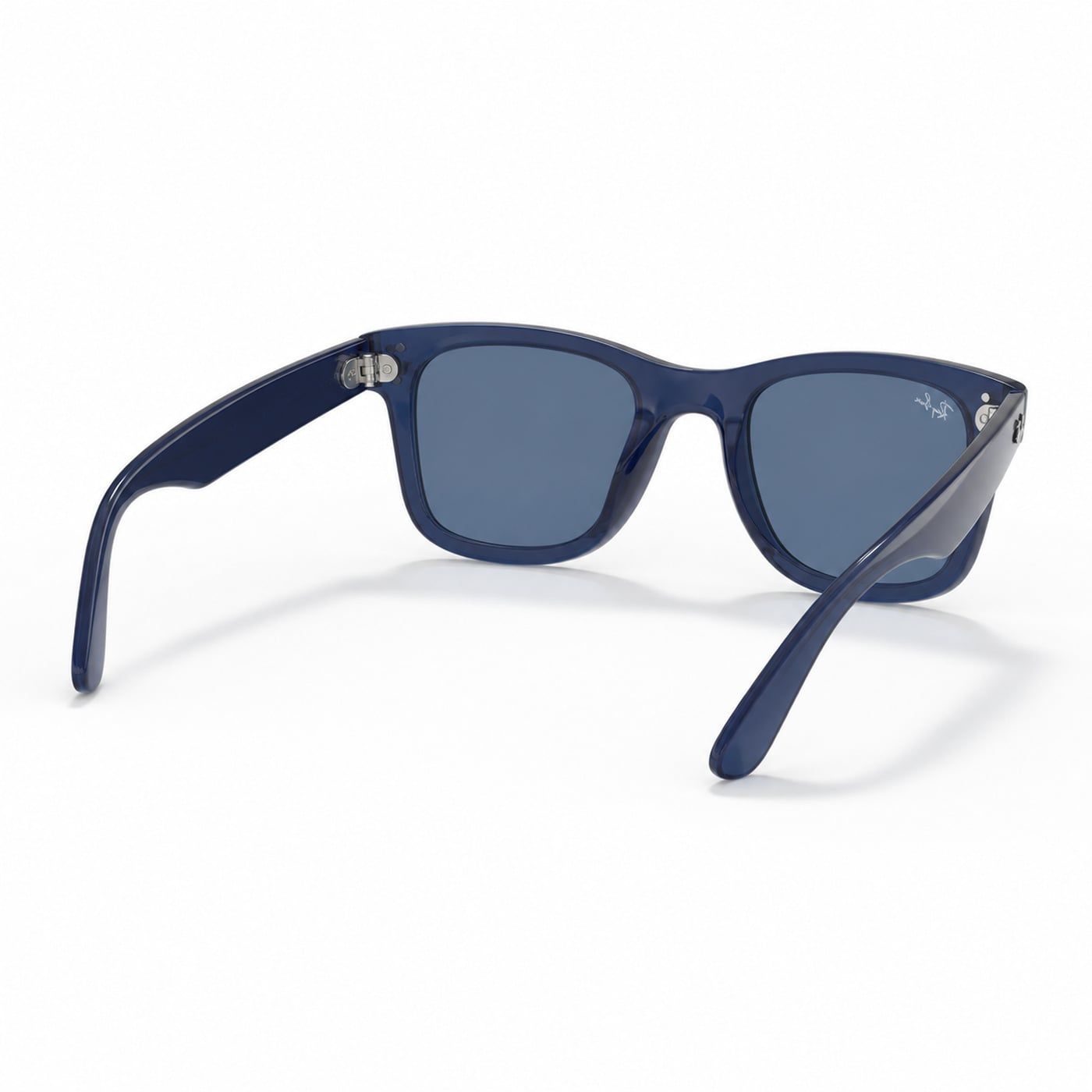 Kính mát Rayban Wayfarer Reverse RBR0502SF 67083A - Xanh navy trong suốt, tròng xanh dương đậm