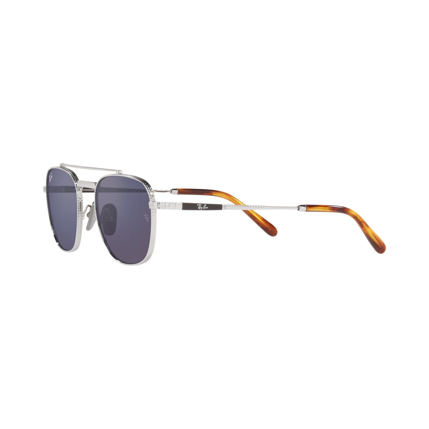 Kính mát Rayban Frank Ii Titanium RB8258 3139/O4 trên nền trắng