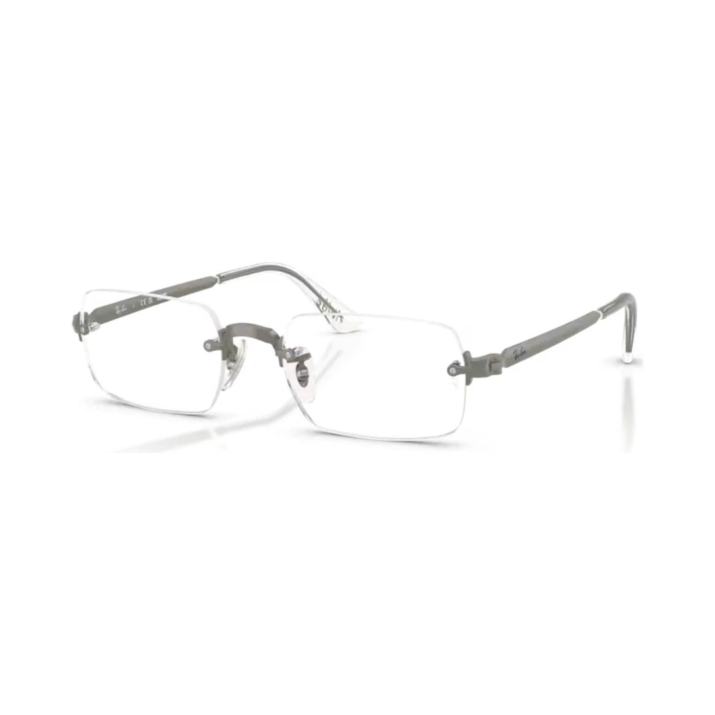 Gọng kính Rayban A$AP Rocky Metal 2026 RX3928V 3201 - Gọng xám, tròng demo trong suốt