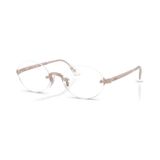 Gọng kính Rayban A$AP Rocky Metal 2026 RX3929V 3207 - Gọng hồng nhạt, tròng demo trong suốt