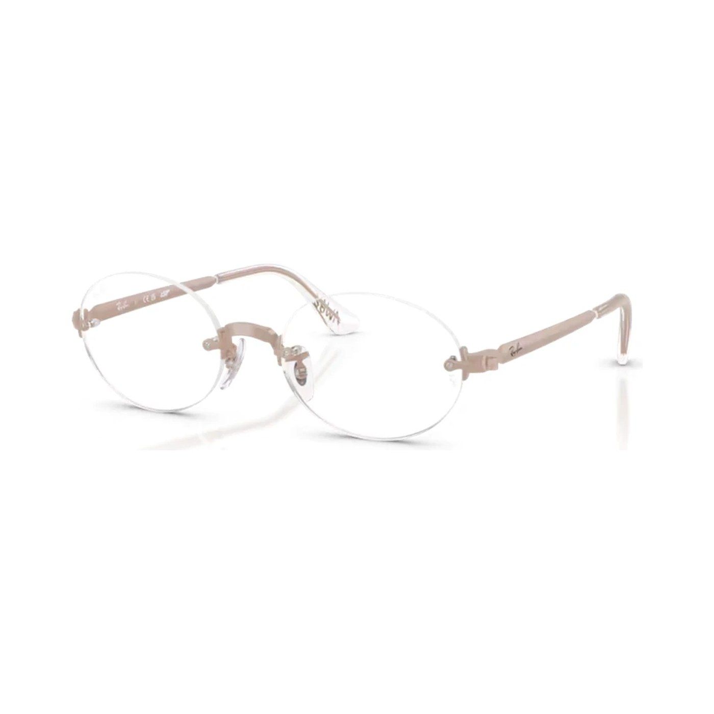 Gọng kính Rayban A$AP Rocky Metal 2026 RX3929V 3207 - Gọng hồng nhạt, tròng demo trong suốt