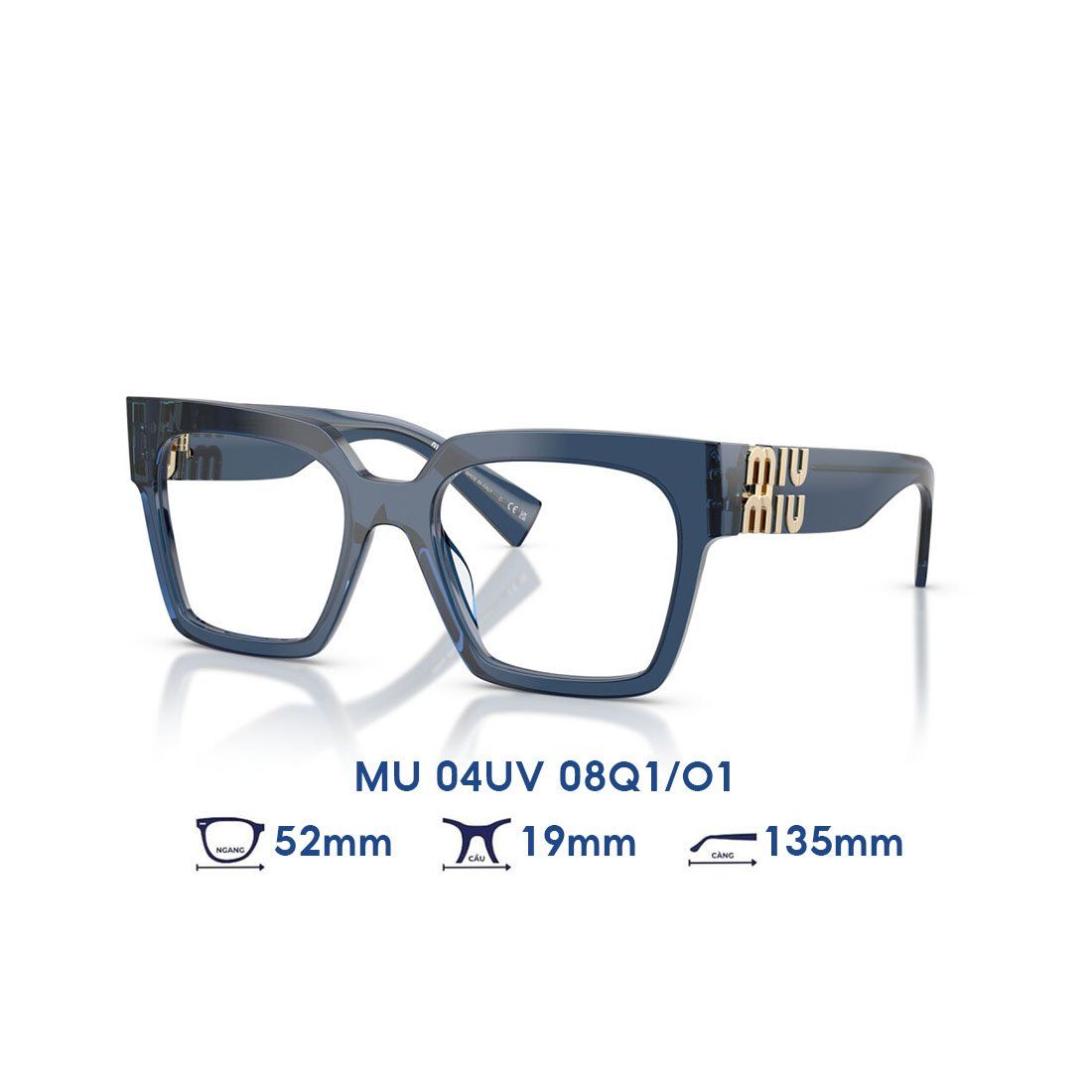 Gọng kính MIU MIU MU04UV 08Q1O1