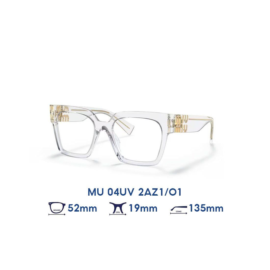 Gọng kính MIU MIU MU04UV 2AZ1O1