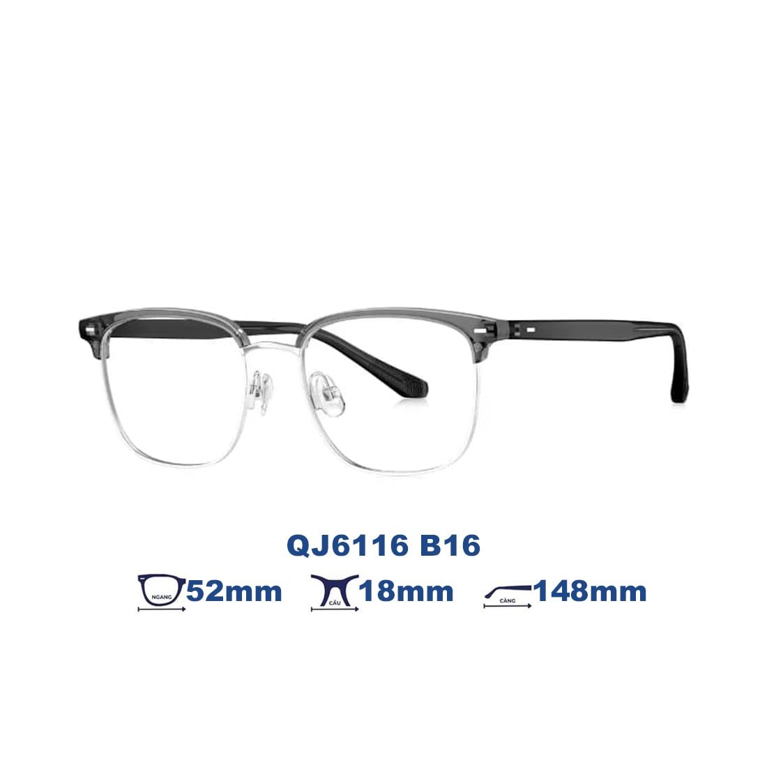 Gọng kính QINA QJ6116 B16