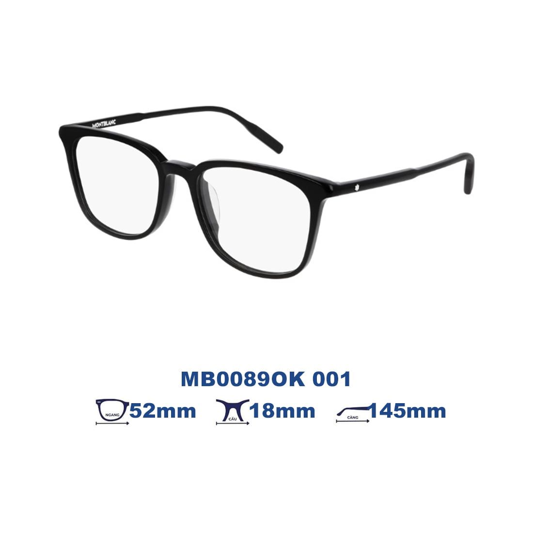 Gọng kính MONTBLANC MB0089OK 001