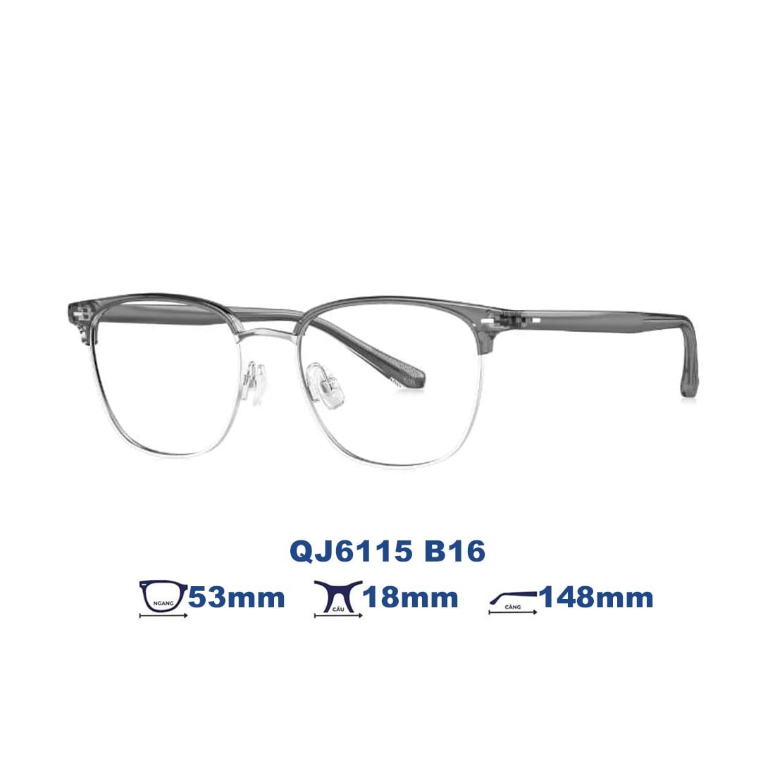 Gọng kính QINA QJ6115 B16