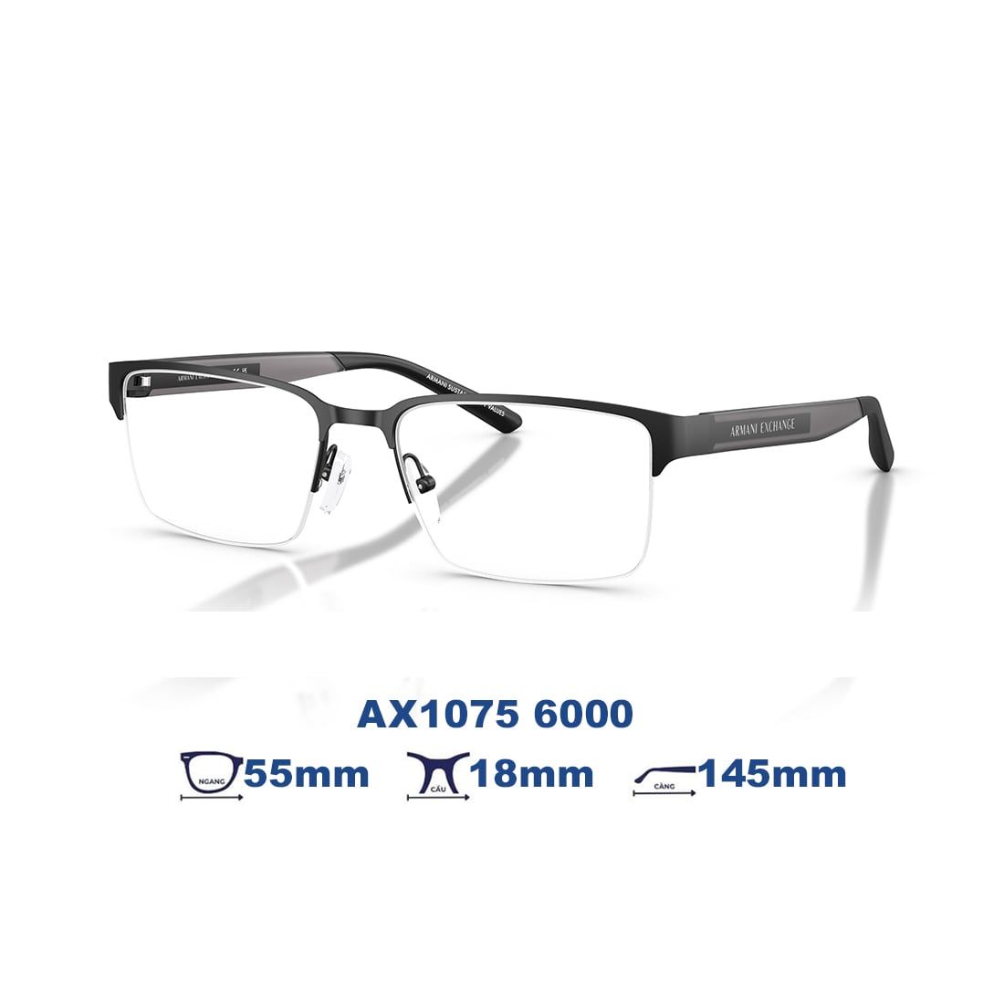 Gọng kính Armani Exchange AX1075 6000
