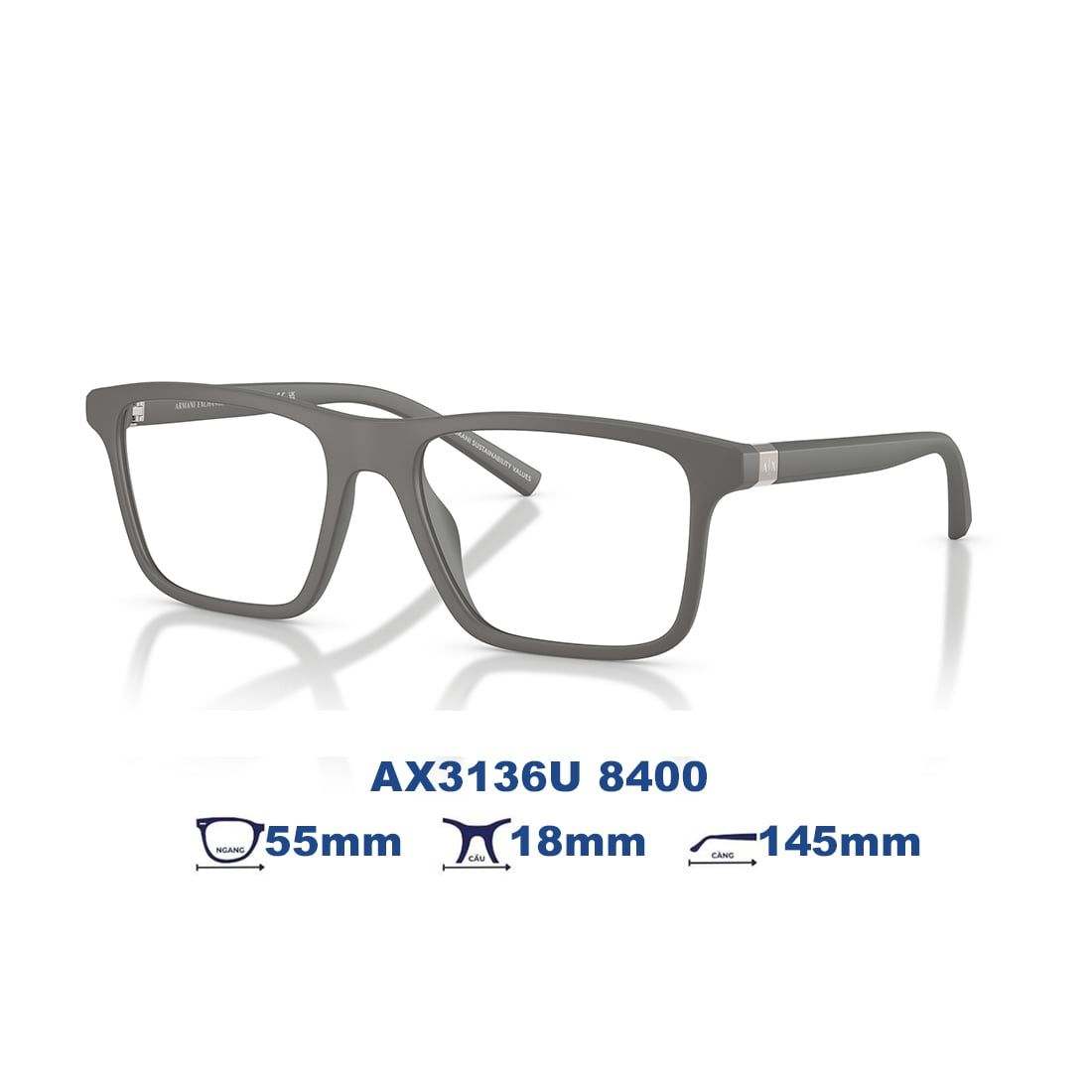 Gọng kính Armani Exchange AX3136U 8400