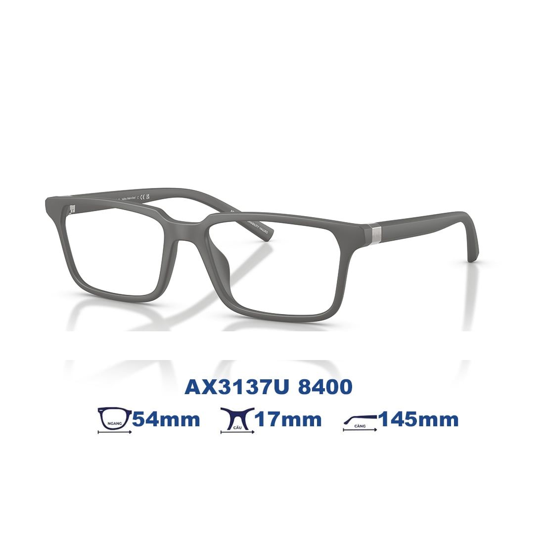 Gọng kính Armani Exchange AX3137U 8400