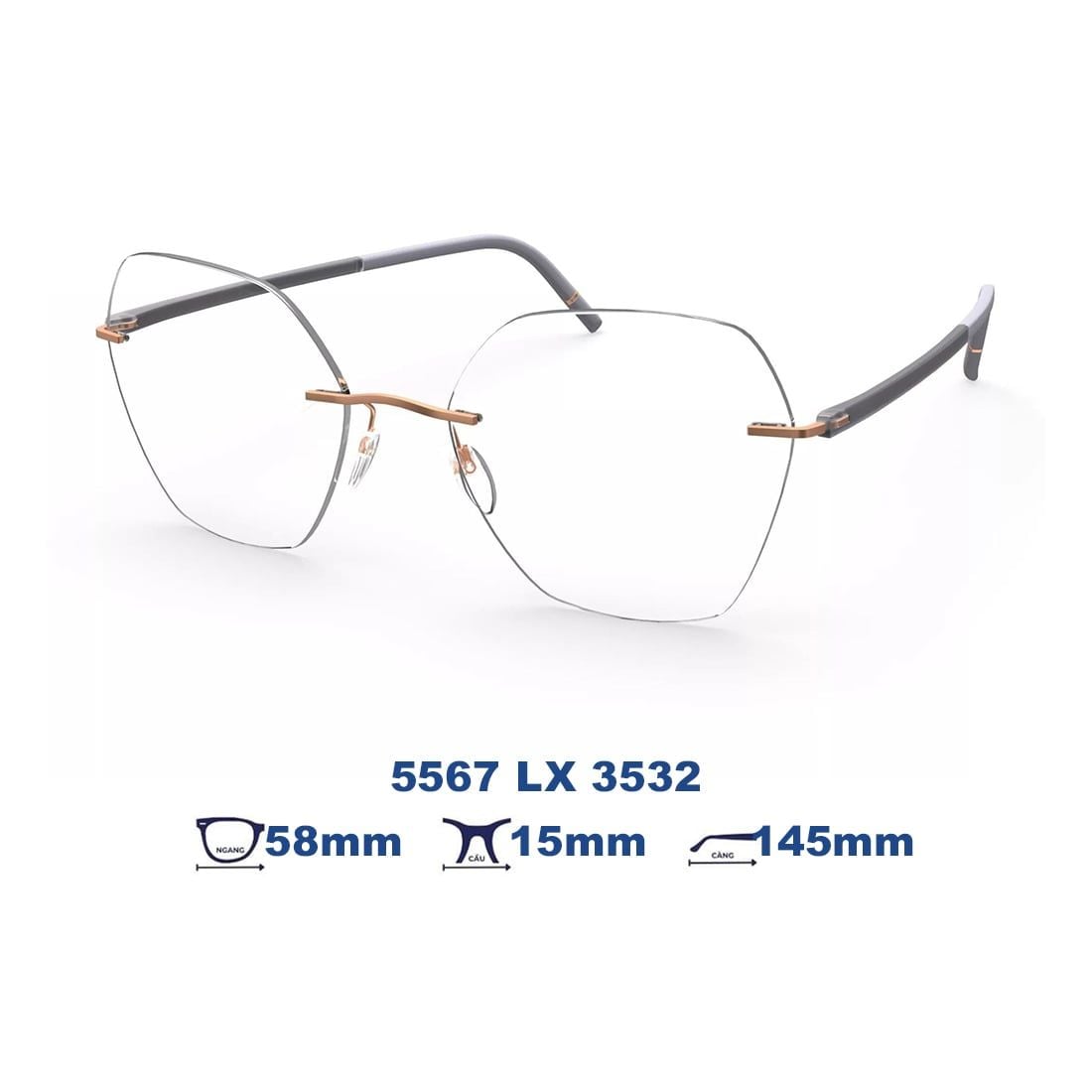 Gọng kính SILHOUETTE 5567 LX 3532