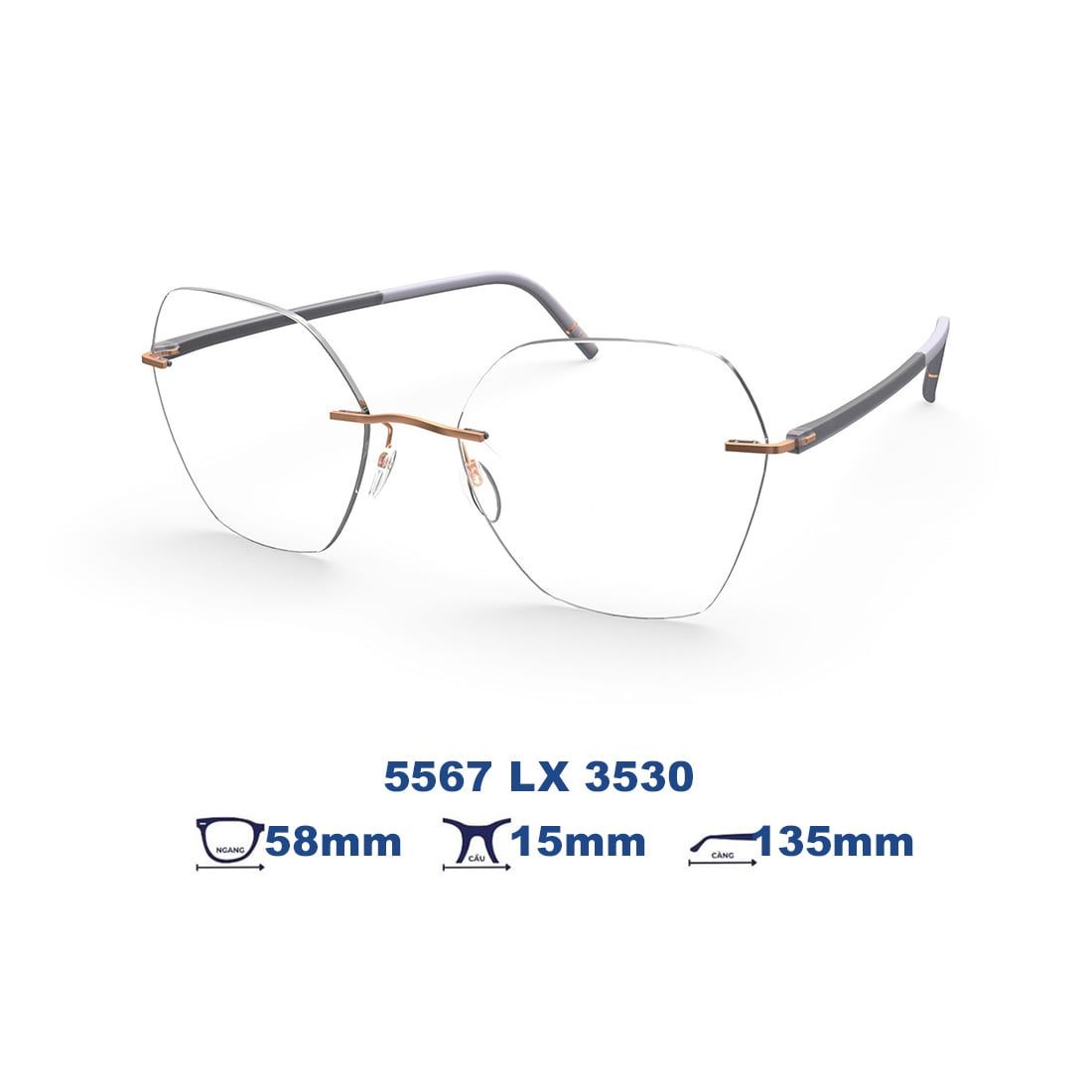 Gọng kính SILHOUETTE 5567 LX 3530