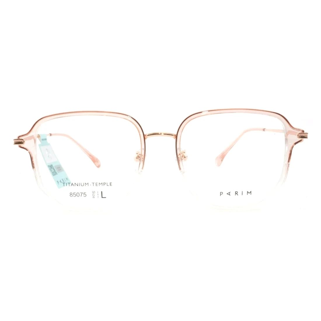 Gọng kính Parim 85075 K3P – ảnh chính diện trên nền trắng