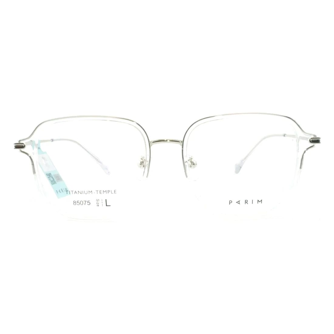 Gọng kính Parim 85075 N1W – ảnh chính diện trên nền trắng