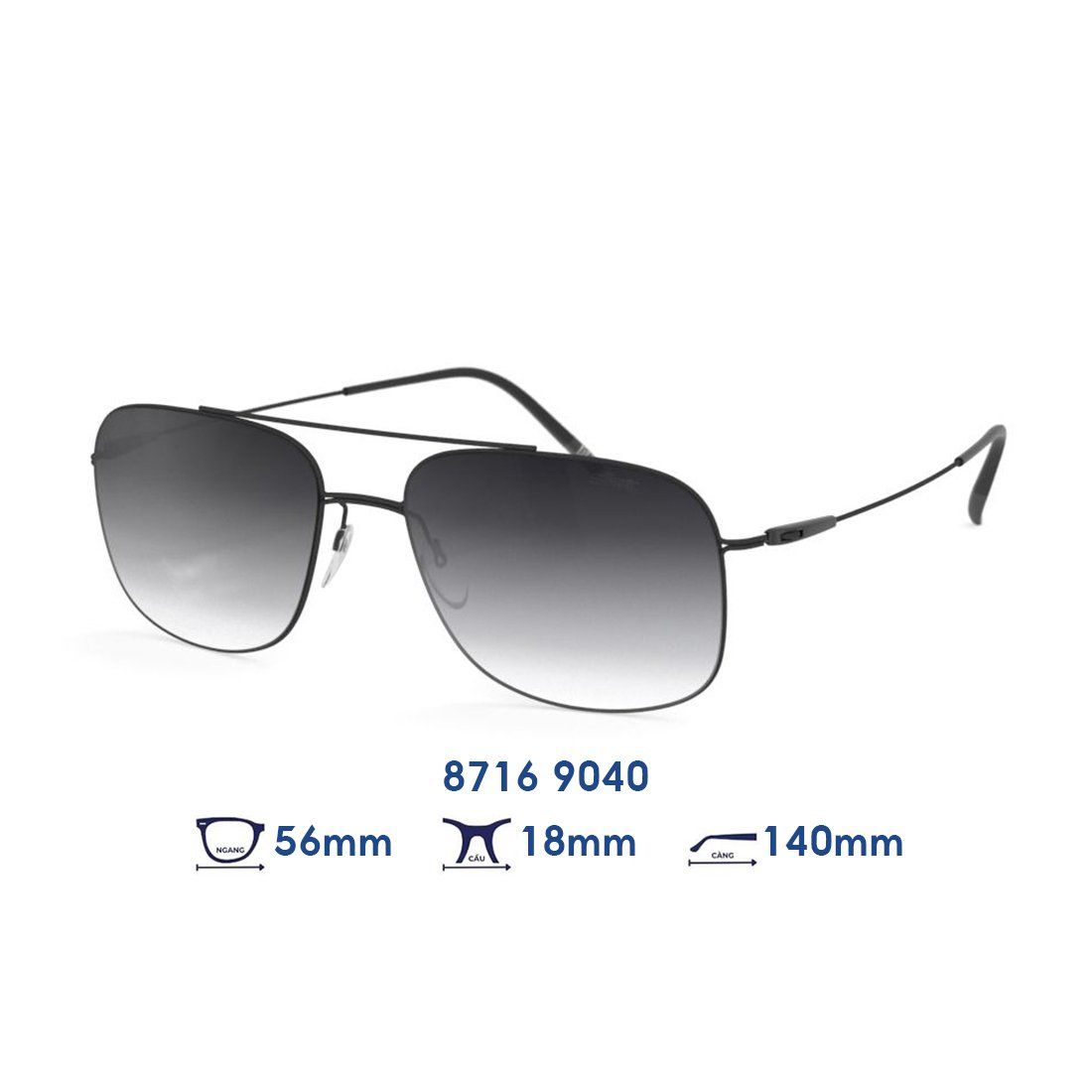  Kính mát SILHOUETTE 8716 9040 