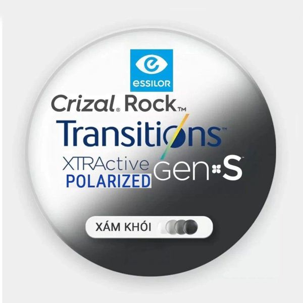 Tròng Đơn Essilor đánh váng Crizal Rock - Đủ Chiết Suất & Công Nghệ