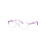 Gọng kính trẻ em Rayban Junior RY1905 7534 - Hồng trong suốt – góc nghiêng 3/4