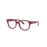 Gọng kính trẻ em Rayban Junior RY1950 7207 - Hồng cánh sen phối hồng cánh sen trong suốt – góc nghiêng 3/4
