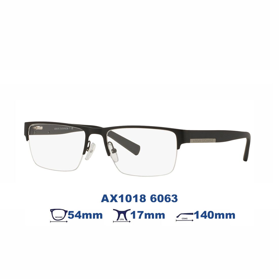  Gọng kính Armani Exchange AX1018 6063 
