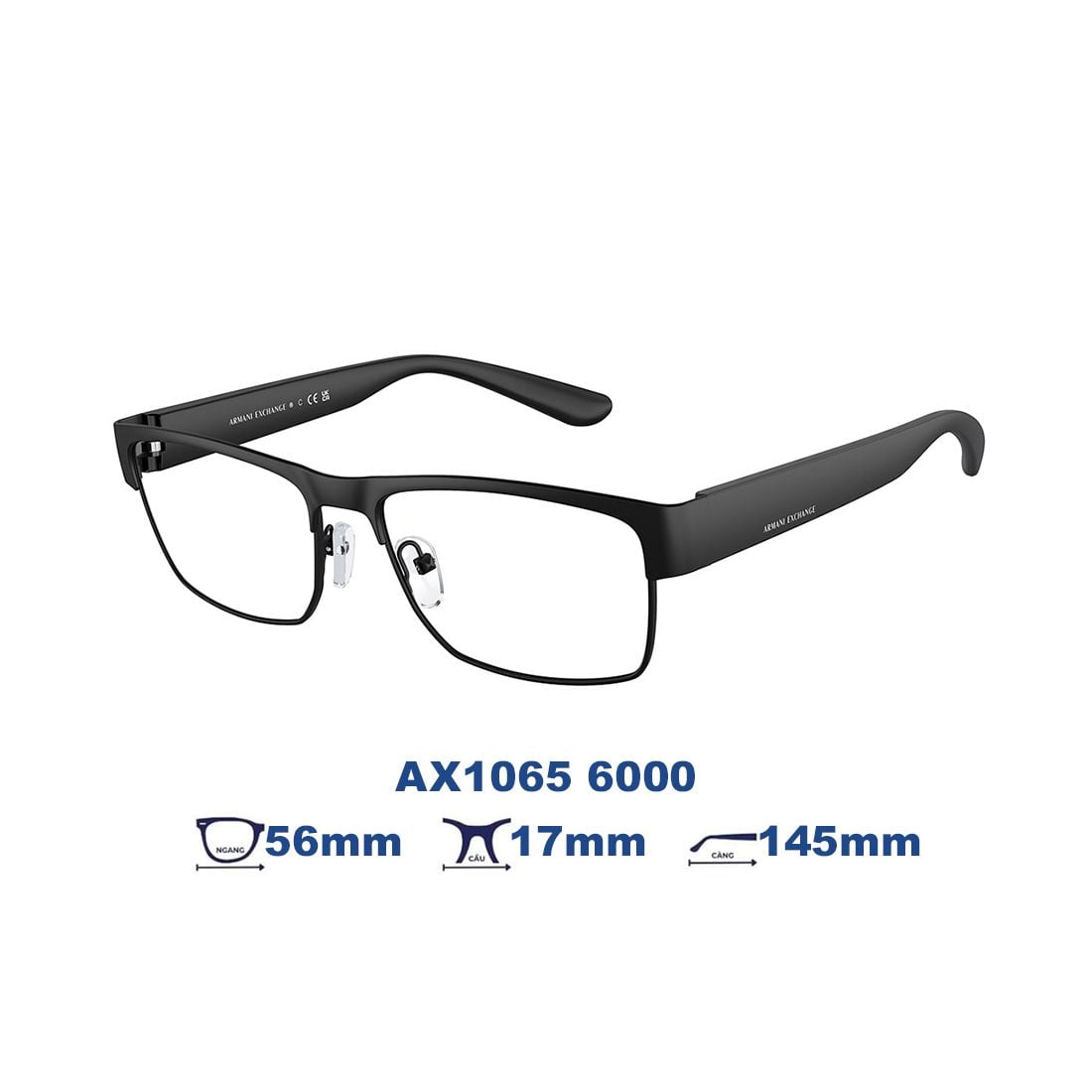  Gọng kính Armani Exchange AX1065 6000 