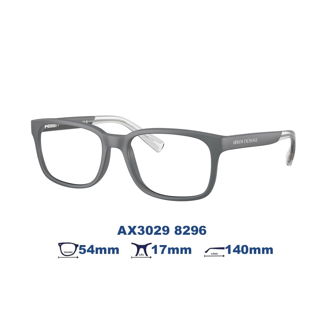  Gọng kính Armani Exchange AX3029 8296 