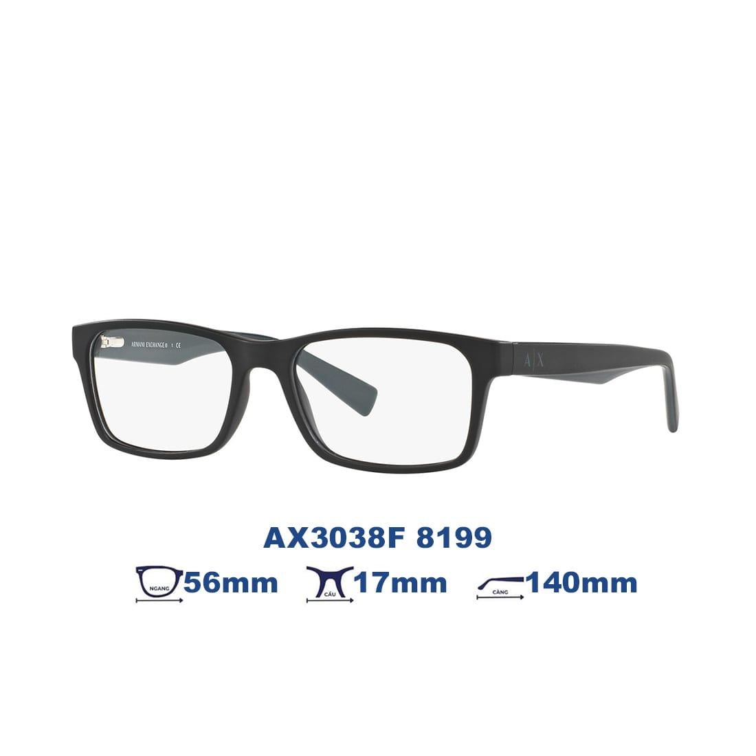  Gọng kính Armani Exchange AX3038F 8199 
